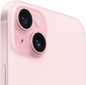Смартфон Apple iPhone 15 Plus, 128 ГБ, nano SIM + eSIM, розовый